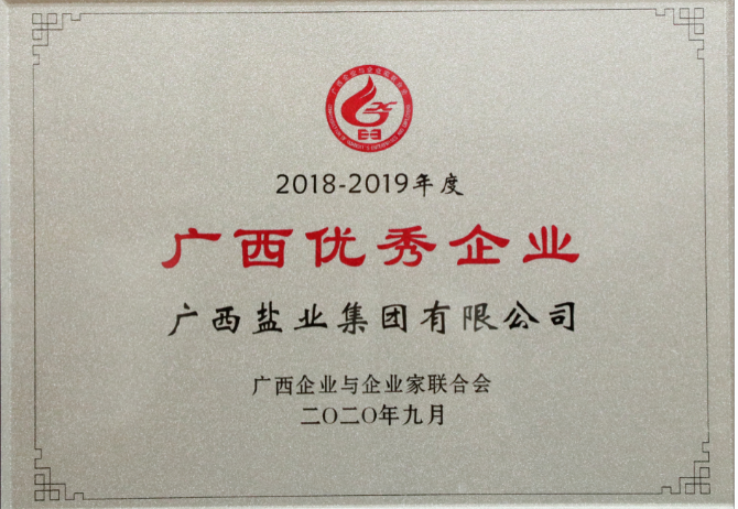 2018-2019年度广西优异企业